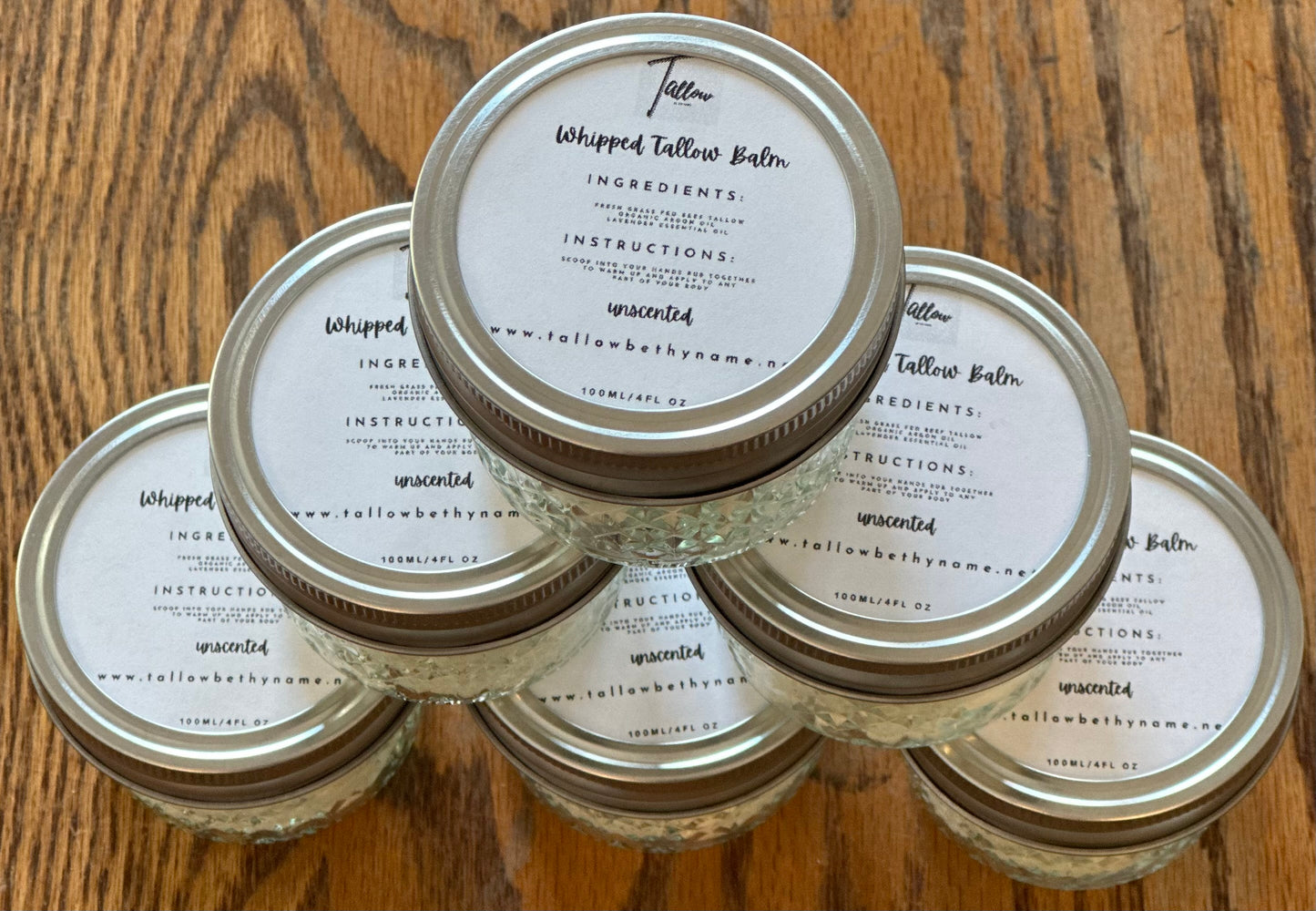 Fresh Grass-fed All Natural Whipped Tallow Argan Oil Balm - Lavender